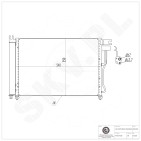 Condenseur de Climatisation Pour Hyundai Accent II III 976061E300