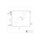 Condenseur de Climatisation Pour Hyundai Atos 9760605000 9760605500
