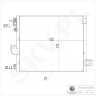 Condenseur de Climatisation Pour Hyundai Atos 9760605000 9760605500