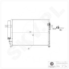 Condenseur de Climatisation Pour Hyundai Getz 976061C100 976061C350 CD1024