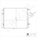 Condenseur de Climatisation Pour Hyundai i10 Kia Picanto 97606G6000