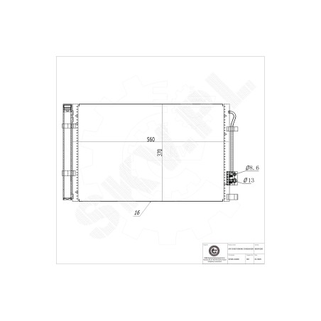 Condenseur de Climatisation Pour Hyundai i20 976060U000 976060U000AS