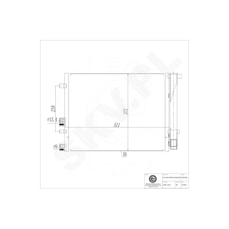 Condenseur de Climatisation Pour Hyundai i20 976061J200 976061J210