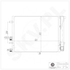 Condenseur de Climatisation Pour Hyundai i20 976061J200 976061J210