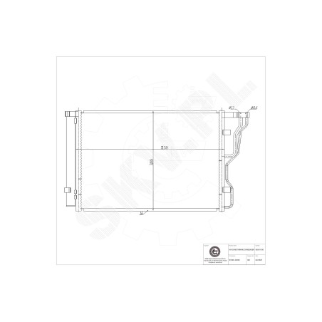 Condenseur de Climatisation Pour Hyundai i40 976063Z000 976063Z001