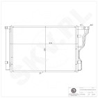 Condenseur de Climatisation Pour Hyundai i40 976063Z000 976063Z001
