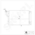 Condenseur de Climatisation Pour Hyundai ix20 Kia Venga Hatchback Van