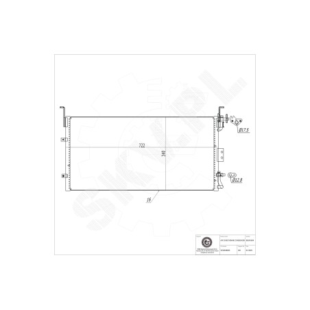 Condenseur de Climatisation Pour Hyundai Sonata IV XG Kia Magentis