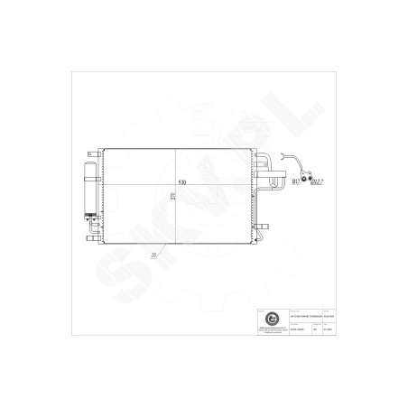 Condenseur de Climatisation Pour Hyundai Tucson Kia Sportage 976062E000