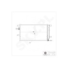 Condenseur de Climatisation Pour Iveco Daily III IV 504084147 504256333