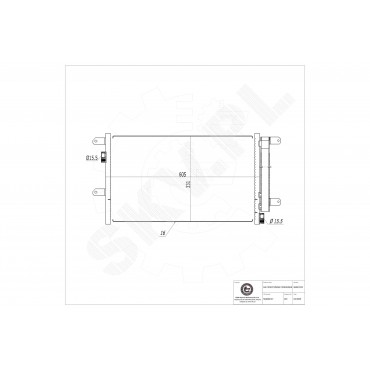 Condenseur de Climatisation Pour Iveco Daily III IV 504084147 504256333