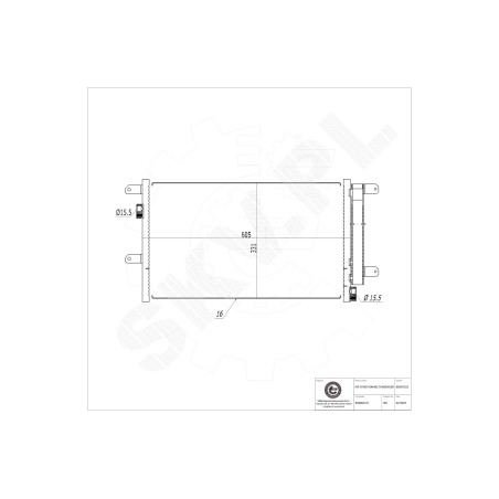 Condenseur de Climatisation Pour Iveco Daily III IV 504084147 504256333