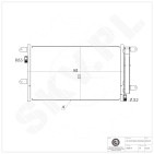 Condenseur de Climatisation Pour Iveco Daily III IV 504084147 504256333