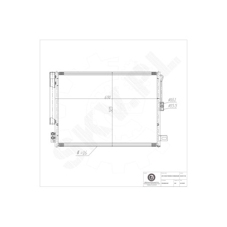Condenseur de Climatisation Pour Jeep Grand Cherokee IV 55038003AE 55038003AF
