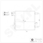 Condenseur de Climatisation Pour Jeep Wrangler III 55056631AA 55056635AA