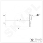 Condenseur de Climatisation Pour Kia Carens III Monospace 976061D100