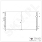 Condenseur de Climatisation Pour Kia Carnival/Grand Carnival III 976064D100