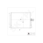Condenseur de Climatisation Pour Kia Soul I 976062K000 976062K000AS