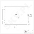 Condenseur de Climatisation Pour Kia Soul I 976062K000 976062K000AS