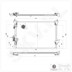 Condenseur de Climatisation Pour Land Rover Defender Discovery II JRB100790