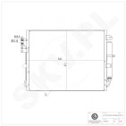 Condenseur de Climatisation Pour Land Rover Discovery III Van IV JRB500130