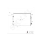 Condenseur de Climatisation Pour Land Rover Discovery IV JRB500250 JRB500270
