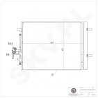 Condenseur de Climatisation Pour Land Rover Discovery Sport Freelander 2 Van