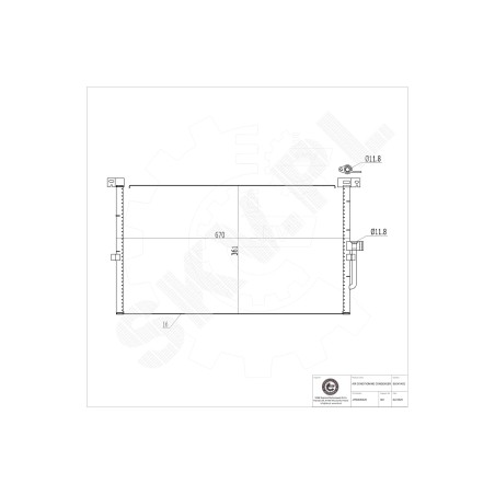 Condenseur de Climatisation Pour Land Rover Range Rover III JRW000020