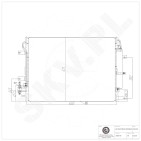 Condenseur de Climatisation Pour Land Rover Range Rover III JRB500190 JRB500260
