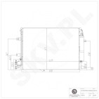 Condenseur de Climatisation Pour Land Rover Range Rover III LR022744