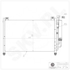 Condenseur de Climatisation Pour Mazda 2 C00361K39 DF7161480 DF7161480A