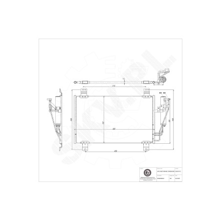 Condenseur de Climatisation Pour Mazda 2 CX-3 D09W61480 D09W61480A DB3R61480