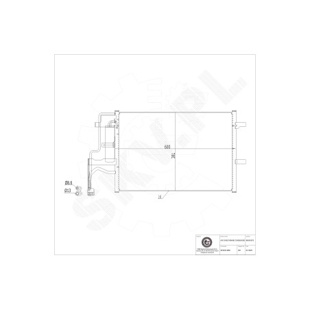 Condenseur de Climatisation Pour Mazda 3 5 BP4K61480A BP4K61480C BP4K61480D