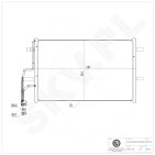 Condenseur de Climatisation Pour Mazda 3 BP8F61480