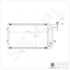 Condenseur de Climatisation Pour Mazda 5 C51361480A C51361480B
