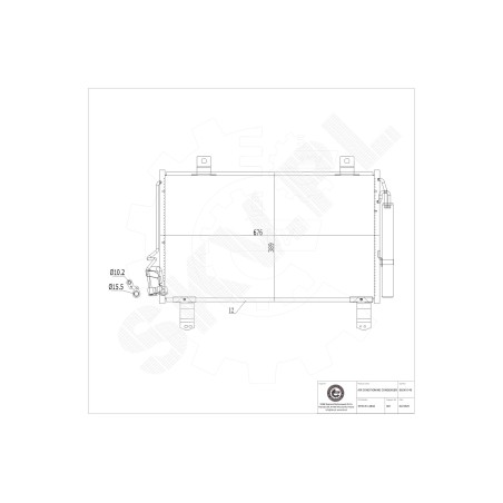 Condenseur de Climatisation Pour Mazda CX-5 KF0361480A KF0361480B