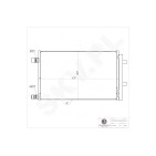 Condenseur de Climatisation Pour Renault Mercedes-Benz Nissan Qashqai 921004575R