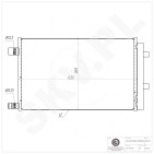 Condenseur de Climatisation Pour Renault Mercedes-Benz Nissan Qashqai 921004575R