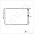 Condenseur de Climatisation Pour Mercedes-Benz CLA Classe A B GLA 2465000054