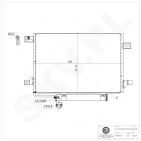 Condenseur de Climatisation Pour Mercedes-Benz Classe A B 1695000354 1695000754