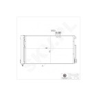 Condenseur de Climatisation Pour Mercedes-Benz Classe C T-Model CLK A2035000954