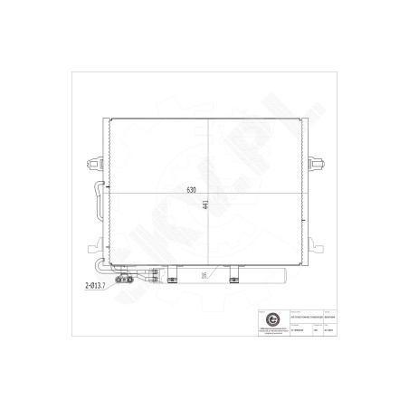 Condenseur de Climatisation Pour Mercedes-Benz Classe E T-Model CLS Mini Mini