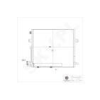 Condenseur de Climatisation Pour Mercedes-Benz Classe GL M R 2515000054