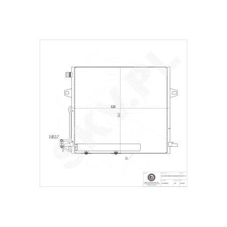 Condenseur de Climatisation Pour Mercedes-Benz Classe GL M R 2515000054