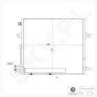 Condenseur de Climatisation Pour Mercedes-Benz Classe GL M R 2515000054
