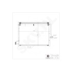 Condenseur de Climatisation Pour Mercedes-Benz Classe GL M GLE GLS 0995000002