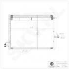 Condenseur de Climatisation Pour Mercedes-Benz Classe GL M GLE GLS 0995000002