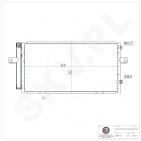 Condenseur de Climatisation Pour MG MG ZT ZT- T Rover 75 Tourer