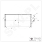 Condenseur de Climatisation Pour Mitsubishi Colt V Lancer VI MR218428