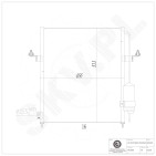 Condenseur de Climatisation Pour Mitsubishi L200/Triton 7812A171 MN123606